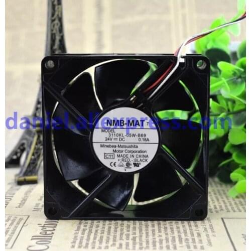 Original NMB 3110KL-05W-B69 24V 0.18A 80*80*25 Axial Flow Fan