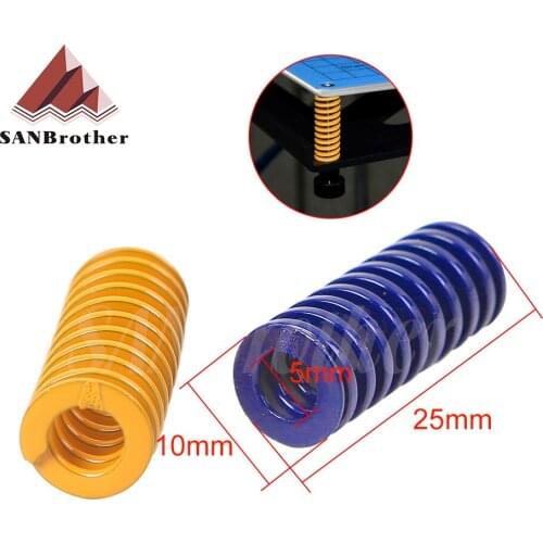 4/10pcs 3D Printer Parts Spring Heated Bed 10*25MM Hot Plate 3D Printer Accessories Reprap Imported For Ender 3 Pro CR10 MK2A