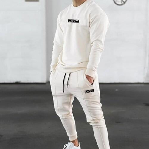 New Tracksuit Hoodie +Pants Men Casual Sweatshirt Joggers Sweatpants Male Cotton Jacket Autumn Winter Sportswear Male Sets