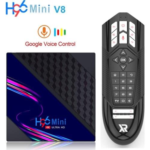 H96 Mini V8 Smart Tv Box Android 10 2GB 16GB 4K 1080p 3D Video Media Player 2.4G Wifi Google Assistant Youtube Set Top Box