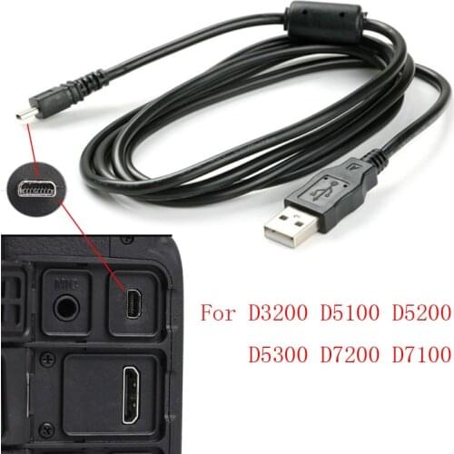USB Data Cable Camera Data Pictures Video Sync Transfer Cables 8pin 150cm for Nikon Olympus Pentax Sony Panasonic Sanyo