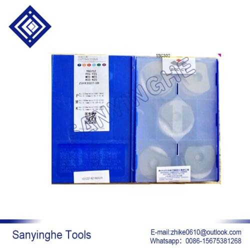 High Quality 10pcs/lots YBG252 ZOHX3007-GM cnc carbide milling insert