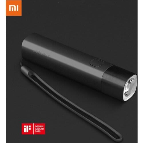 Xiaomi Mijia Solove X3 USB Rechargeable Brightness EDC Flashlight 3000mAh Power Bank Mini LED Torch Bike Lamp 3 color