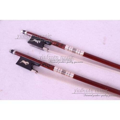 1 pcs Brazilwood Violin Bow 4/4 Straight Pretty inlay Color #R 18