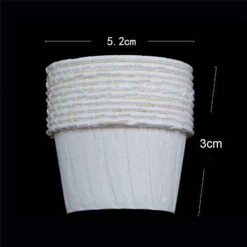 100Pcs Paper Cup Nose Hair Face Hair Removal Wax Bean Container Cake Paper Tray Paper Bowl Melting Wax Ice Cream Organizer