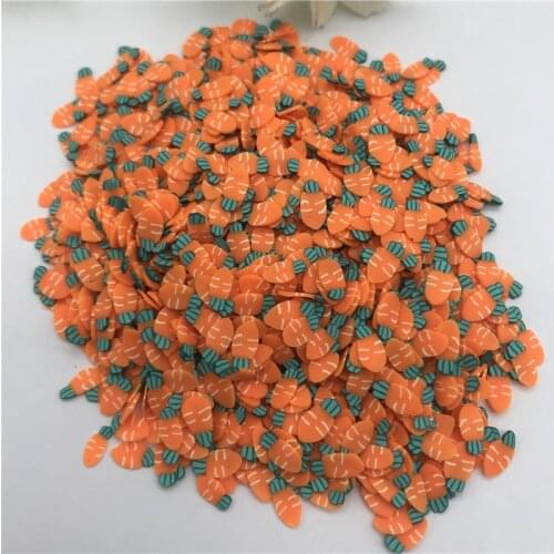 20g 5mm Carrot for Resin DIY Supplies Nails Art Polymer Clear Clay accessories DIY Sequins scrapbook shakes Paper Craft
