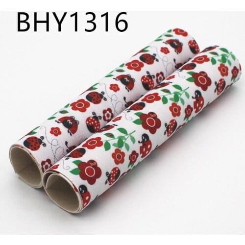 Free shipping 20*33cm A4 cartoon print synthetic leather fabric for DIY accessories BHY1316