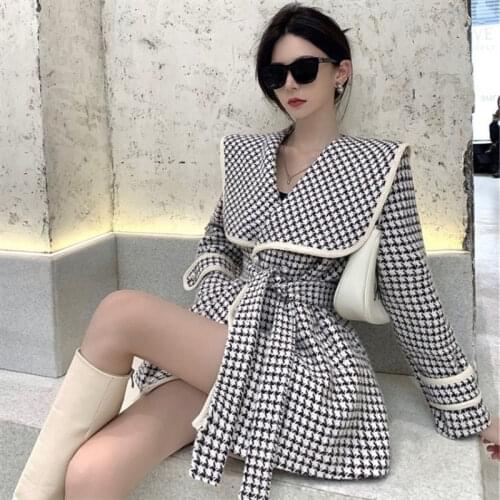 CHAXIAOA Womens Blue Coats