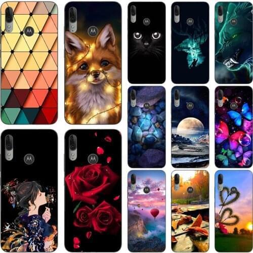 For Motorola Moto E6 Plus Case Silicone Soft TPU Case for Moto E6 Play Patterned Case for Moto E6 Phone Cases Fundas