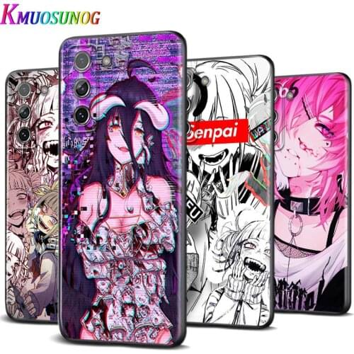 Sad Anime Aesthetic Senpai for Samsung S20 FE Lite Ultra Plus A91 A81 A71 A51 A41 A31 A21 A11 A12 A01 A72 A52 A42 Phone Case
