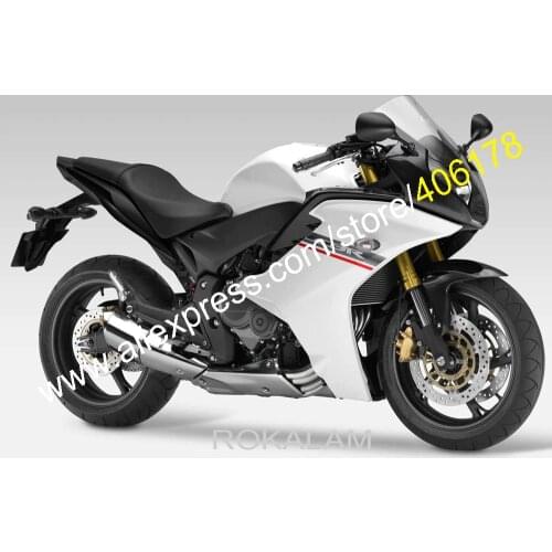 Road BodyKit For Honda CBR600F 2011/2012/2013 CBR 600F White Black Spare Motorcycle Fairing Set (Injection Molding)