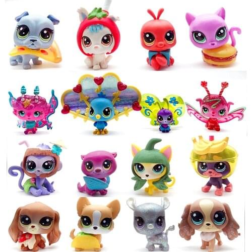 New Pet Shop Figure Toys Kitty unicorn Dog Animal Action Toy Collection Rare Glam Kids Toy Gift