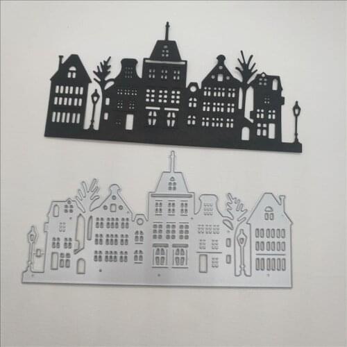 City model cutting dies mold scrapbook seal DIY manual mold home album production tool high carbon steel material