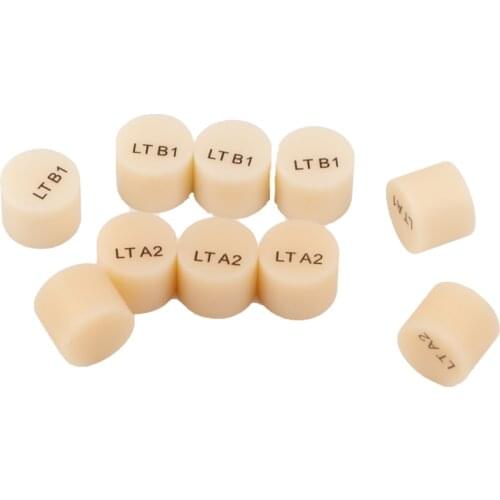 HOT sale! 5pcs LT HT Dental Lithium Dislicate glass ceramic ingots Dental press ingots for dental press system