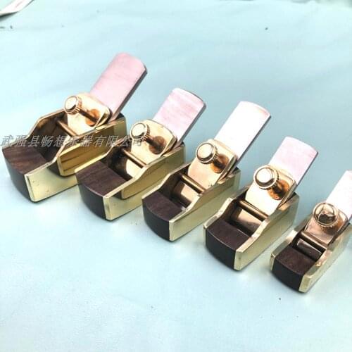 5pcs smooth convex bottom brass wrap blackwood planes ,violin/viola making tool
