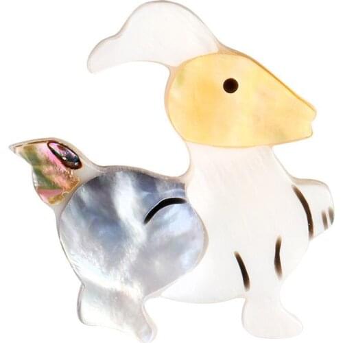 Exquisite Metal Natural Shell Brooches Jewelry Women Men Animal Brooch Pins For Banquet Wedding Fashion Corsage AL554