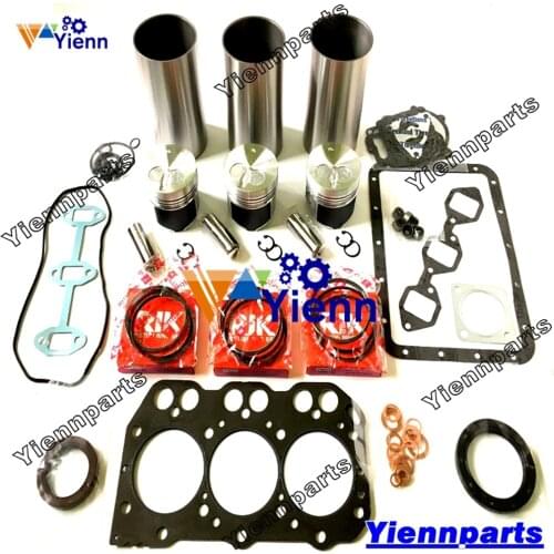 For Yanmar 3TNA72 Engine Overhaul Rebuild kit Piston Cylinder Liner Repair Parts Tractor Excavator Engine Parts