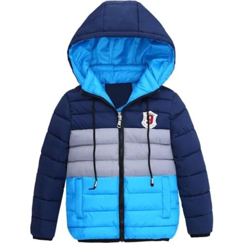 Winter Boys Coats Kids Zipper Jackets Boys Thick Hooded Winter Jacket High Quality Children Winter Coat kids Clothes 4 6 8 Years