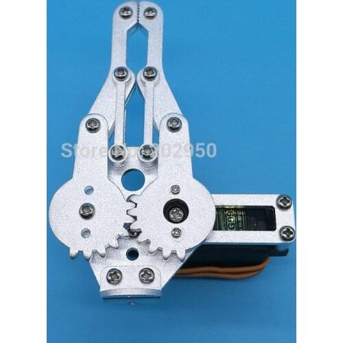 1set Metal Robotic Arm Gripper Robot Mechanical Claws Robot Accessories For Arduino Compatible with MG995 SG5010 Wholesale