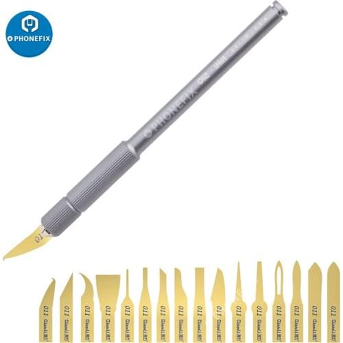 QIANLI 011 Multi-function Degumming Tin Removal Knife for IPHONE Remove CPU Tapping Pry Chip BGA Maintenance Knife Rework Blade