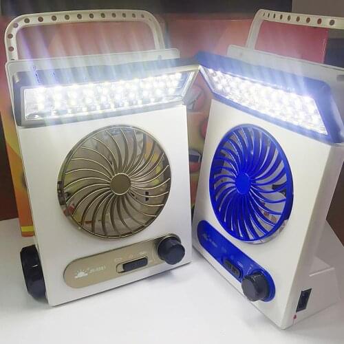 Multifunctional Portable Mini Cooling Fan Air Cooler Blower USB Rechargeable Solar Energy LED Table Lamp Outdoor Camping Light