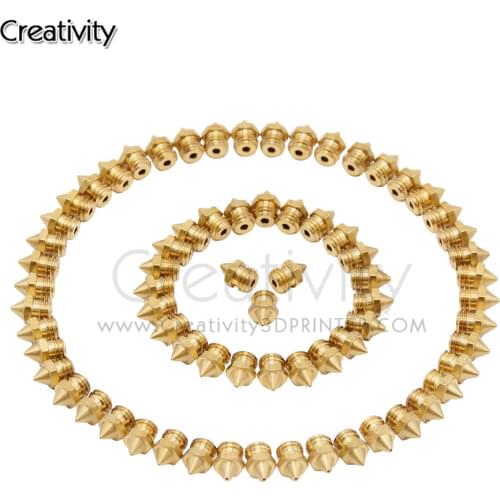 Creativity 3D CR-X 5/10PCS 0.4 0.6 0.8MM Hotend Extruder Nozzle For 3D Printer Parts Hotend For Creality CR-X Printer