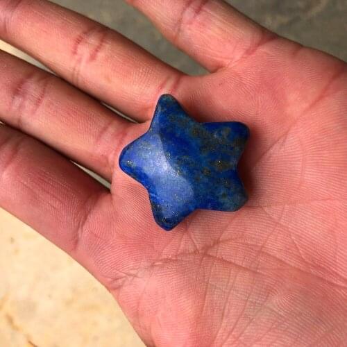 Natural crystal lapis lazuli gem star meditation chakra therapy polished quartz star crystal as a gift