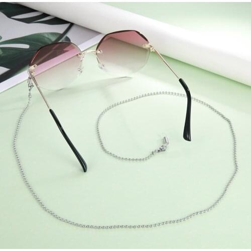 Skyrim Stainless Steel Beads Sunglasses Chain Lanyard for Women Men Glasses Chains Holder Neck Strap Rope Mask Cord Necklace
