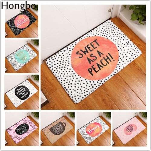 New Arrive Door Mats for Entrance Door Character Colorful Words Pattern Carpets Living Room Dust Proof Mats Home Decor