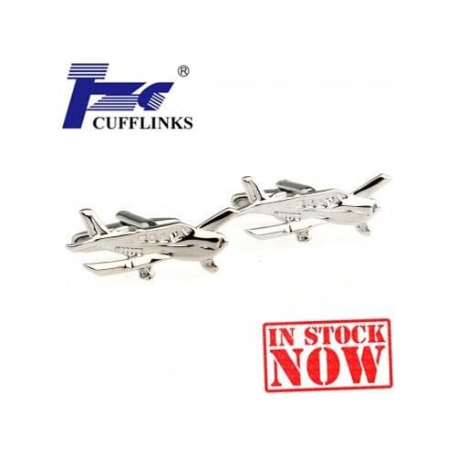 TZG05180 Plane Cufflink Cuff Link 2 Pairs Free Shipping Promotion