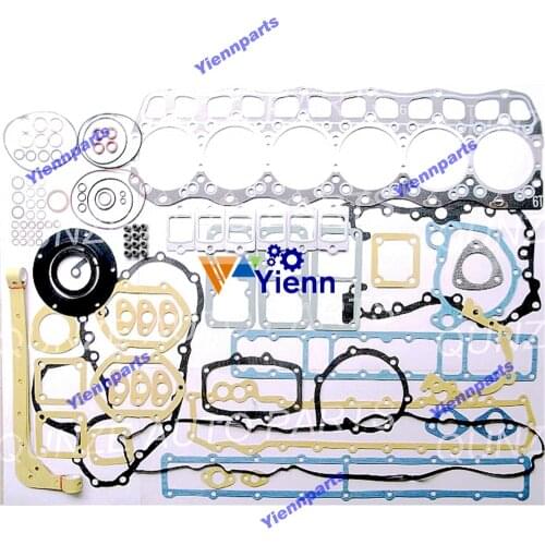 For Mitsubishi 6D16 6D16T 6D16-2AT Full Gasket Kit ME999903 Head Gasket For KOBELCO SK250-6 SK330-6 Excavators 6D16 Engine