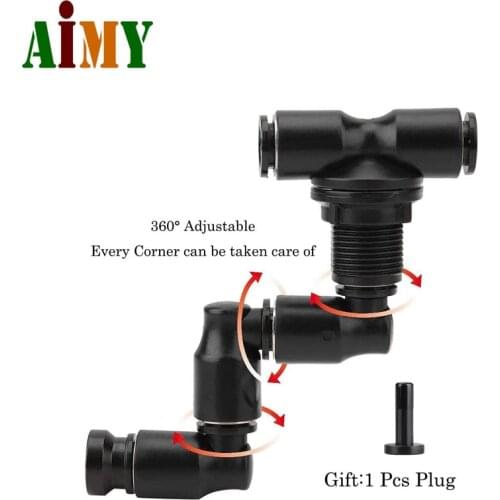 Adjustable Universal Spray Misting Nozzle Kit Gareden Greenhouse Irrigation System Fogger Aquarium Reptile Humidity Nebulizer