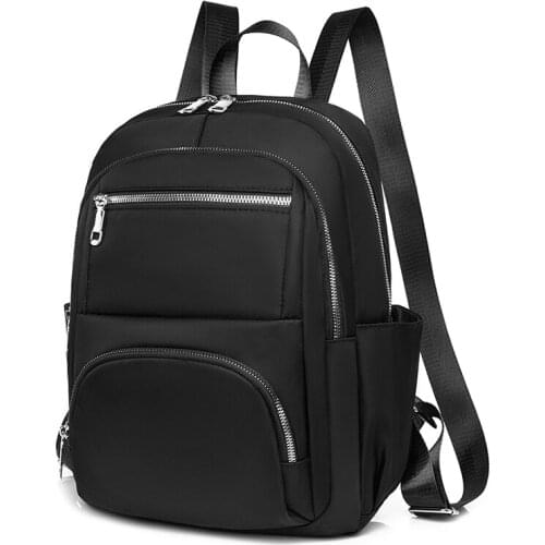 More Pocket Women Backpacks Korea Style Design Laptop Bag Waterproof Nylon Shoulder Back Bag Daypack School Teenage Girls