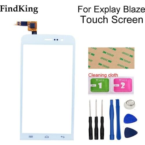 5.5'' High Touchscreen Touch Glass For Explay Blaze Touch Screen Digitizer Panel Front Glass Capacitive Sensor Tools Adhesive