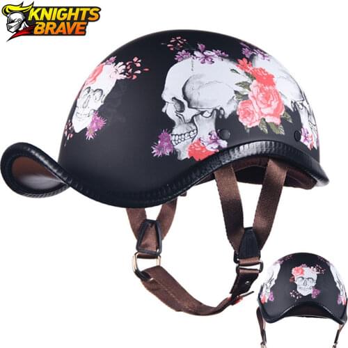 AIS Open Face Retro Casco Moto Summer Men Motorcycle Helmet Vintage Half Face Motorbike Riding Helmet Safety Electric Helmet