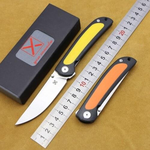 YX-636 ball bearing folding knife 14C28N blade G10 handle Outdoor Camping Hunting Hiking Tactics Pocket Fruit knives EDC Tools