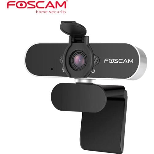 Foscam W21 1080P USB Webcam with Built-in Microphone for Live Streaming Video Calling Conference Work Online Education