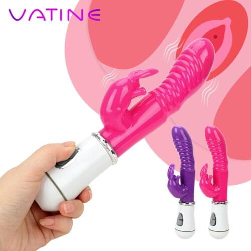 VATINE Sex Toys For Women Rabbit Vibrator Dildo Vibrator Vagina G-spot Massager Female Masturbator 12 Speeds Clitoris Stimulator