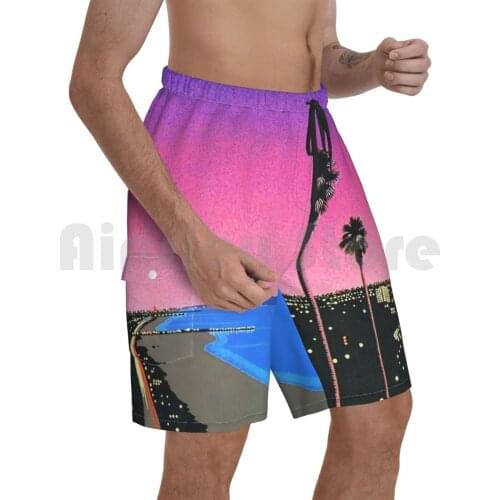 Wet Klopo Hiroshi Nagai Vaporwave Pantai Beach Shorts Men Beach Pants Swim Trunks Music Great Good Flashback Tape