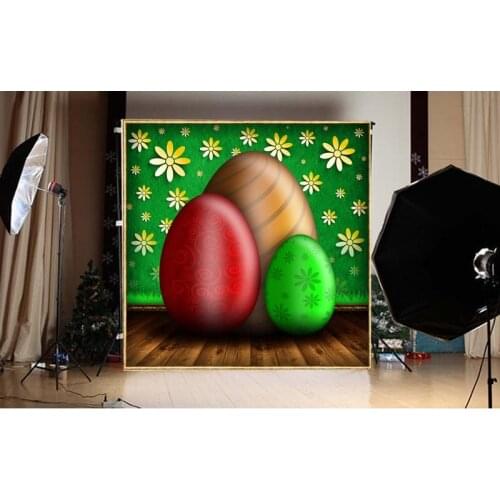 Green backdrop backgrounds indoor Easter Day child photo shots backdrops for photographic Studio accessories fotografia GE-122