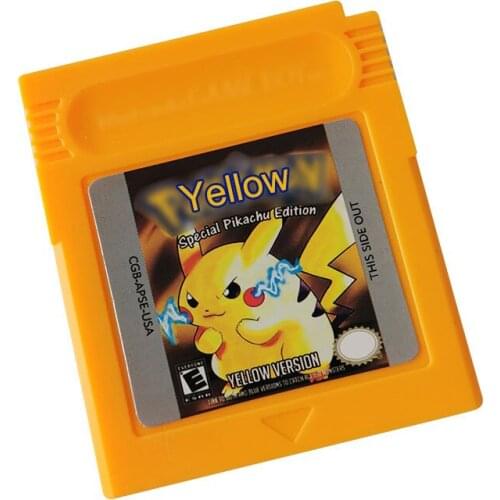 Yellow Series Classic Collect Colorful Version Video Game Cartridge Console Card English Language