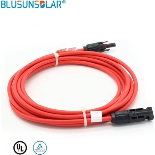 10 piece 2 Meter 4mmsq solar connector extension cable with connectors for PV Solar Panel connect