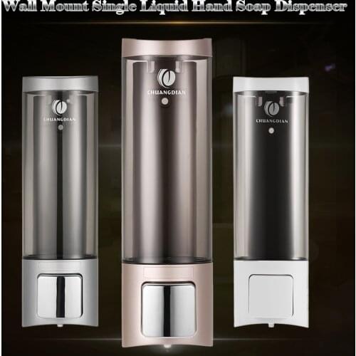 200ml Soap Dispenser Single/Double Wall-mount Detergent Shower Gel Hand Cleanser Dispenser Liquid Soap Container Shampoo Bottles