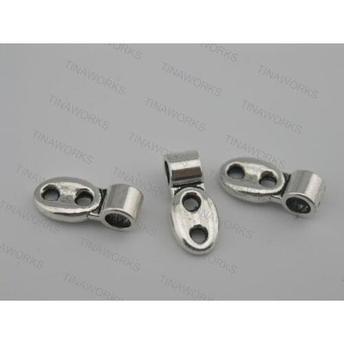 30pcs Dia. 3.0mm Antique Silver Jewelry End Buttons For Leather Wrap Bracelet--CLP1093AS