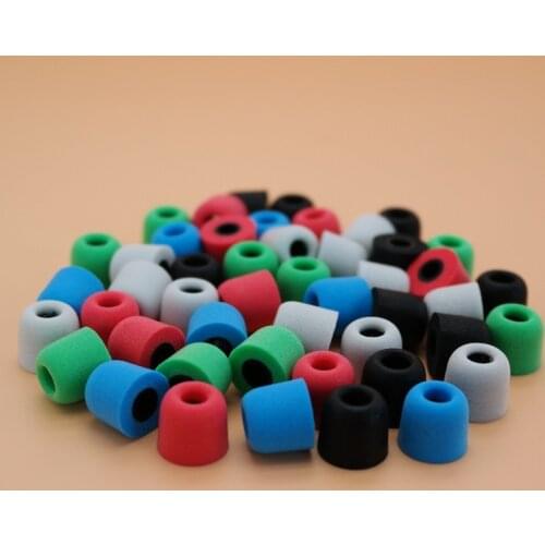 50pcs/lot 5MM memory foam eartips earbuds ear tips buds for In-ear earphone headphone size M