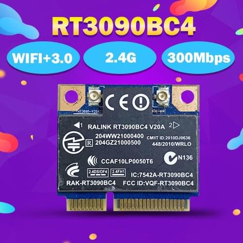 Ralink RT3090BC4 Half Mini PCI-e Wireless WLAN Bluetooth3.0 Wirsless Card SPS:602992-001 for HP CQ42 CQ62 4320S 4420S 4720S