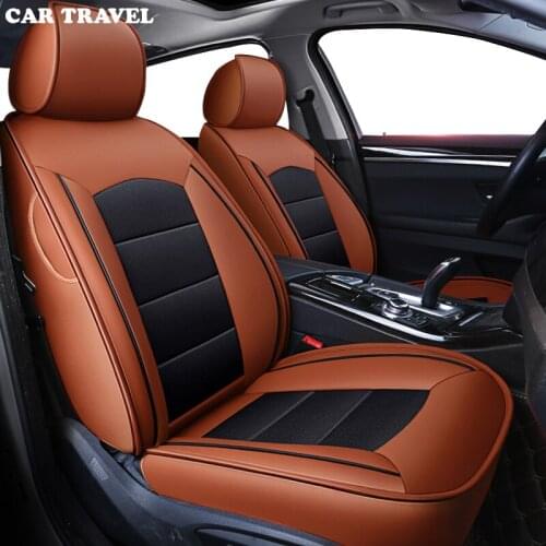 CAR TRAVEL Custom real leather car seat cover for chevrolet lacetti captiva sonic spark cruze accessories niva aveo epica auto