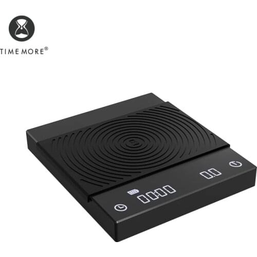 TIMEMORE Black Mirror Basic Coffee Kitchen Scale With Time USB Light Weight Mini Digital Scale Send Filter Paper