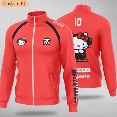 E-Sports Team Fnatic Jerseys Customized Name Hoodies For Men Women Long Sleeve Coat Uniform For Men Women Hoody Sweatshirts