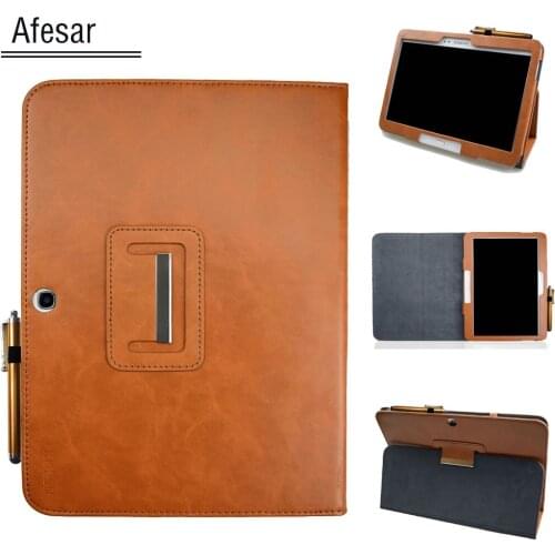 Crazy hot pu smart Flip book Case for Samsung Galaxy tab 3 10.1 gt-P5200 P5210 Leather smart cover with magnetic sleep&awake
